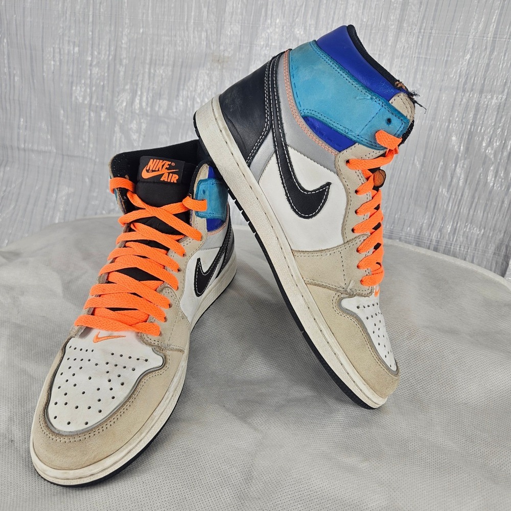 Nike Mens ~9 Air Jordan 1 Retro High OG Prototype White Multi Color DC6515-100